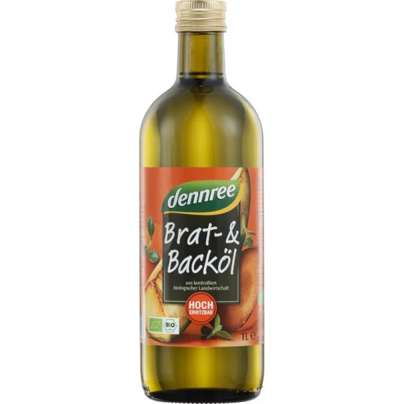 Ulei de floarea-soarelui eco pentru gatit, 1l, Dennree — preț și oferte