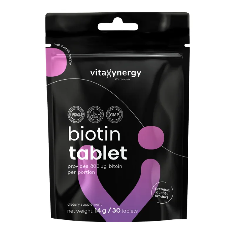Biotina 800mcg, 30 tablete, Vitaxynergy VITAXYENERGY — preț și oferte