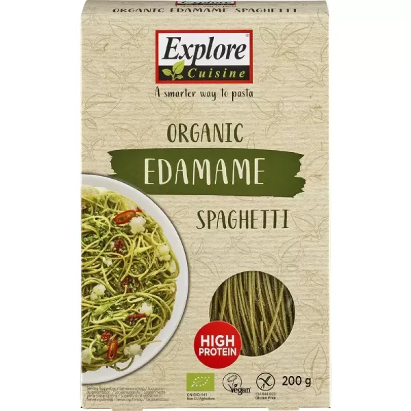 Spaghete proteice din edamame fara gluten ecologice, 200g, Explore Cuisine — preț și oferte