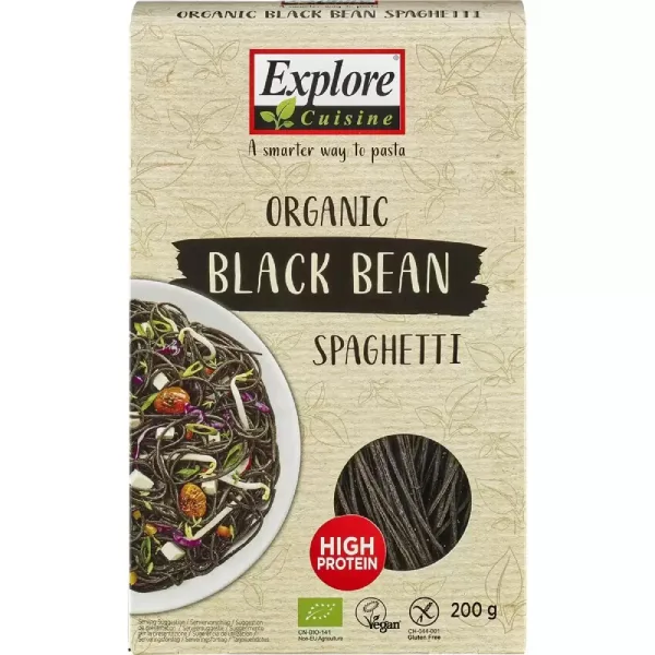 Spaghete proteice din soia neagra fara gluten ecologice, 200g, Explore Cuisine — preț și oferte