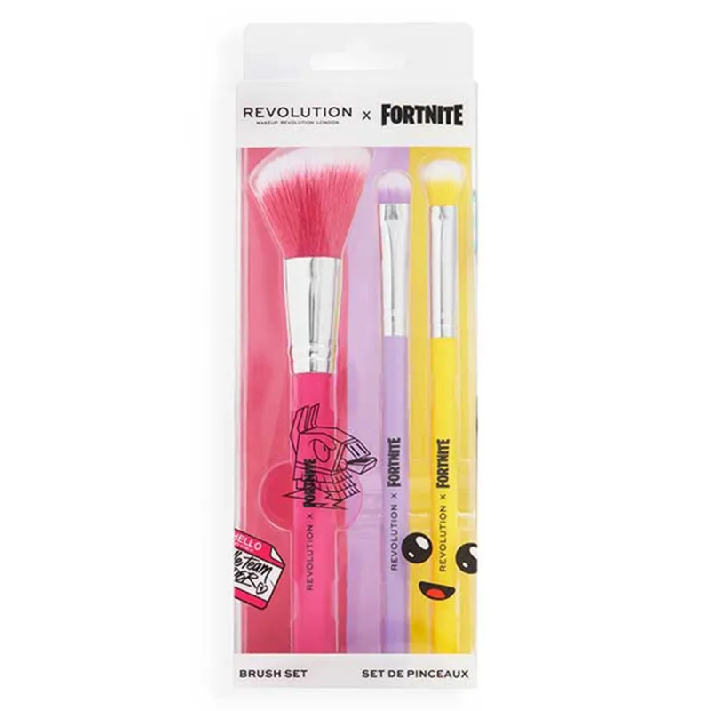 Set pensule de machiaj Fortnite X Revolution Character Trio, 3 bucati, Makeup Revolution — preț și oferte
