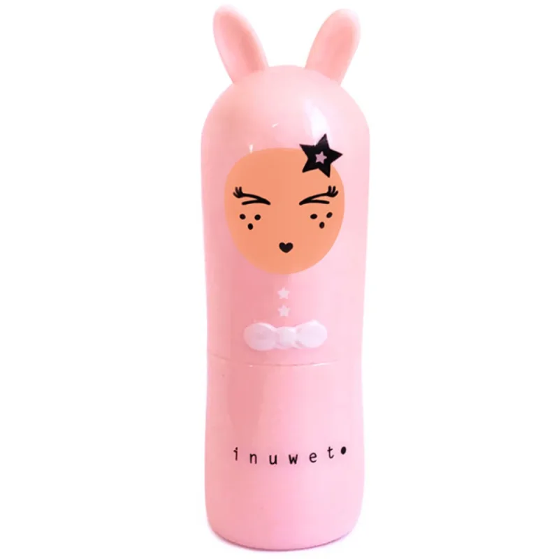 Balsam de buze pentru copii cu parfum de piersica Light Pink Bunny Peachy, 3.5g, Inuwet — preț și oferte