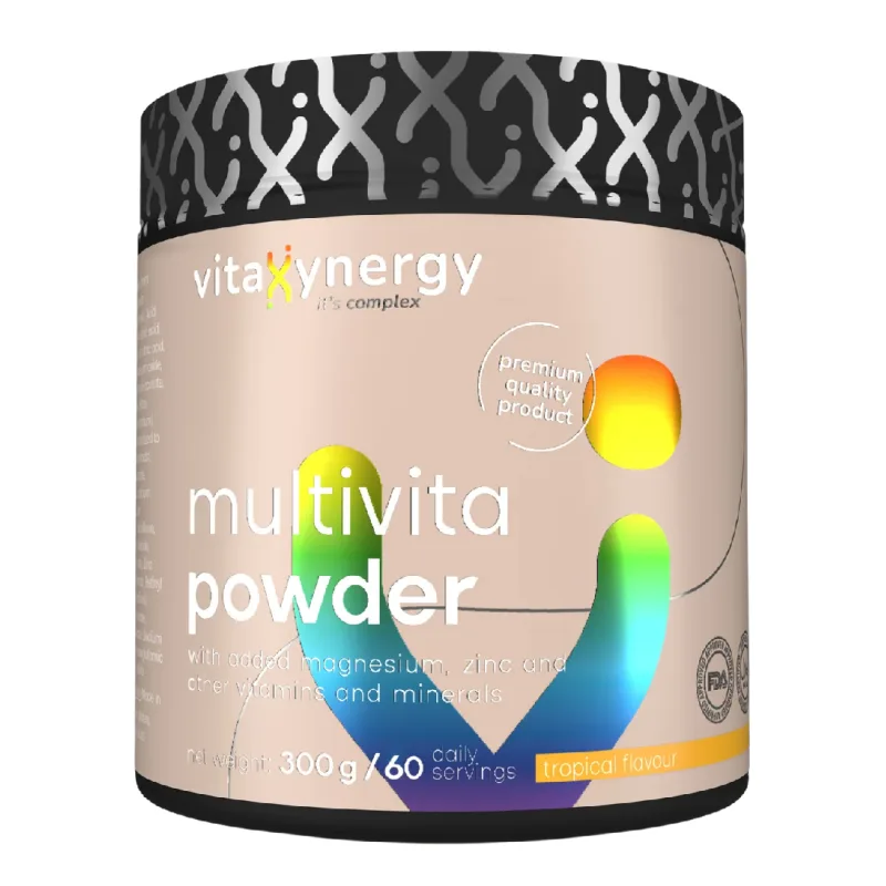 Multivitamine pudra cu aroma tropicala, 300g, Vitaxynergy VITAXYENERGY — preț și oferte