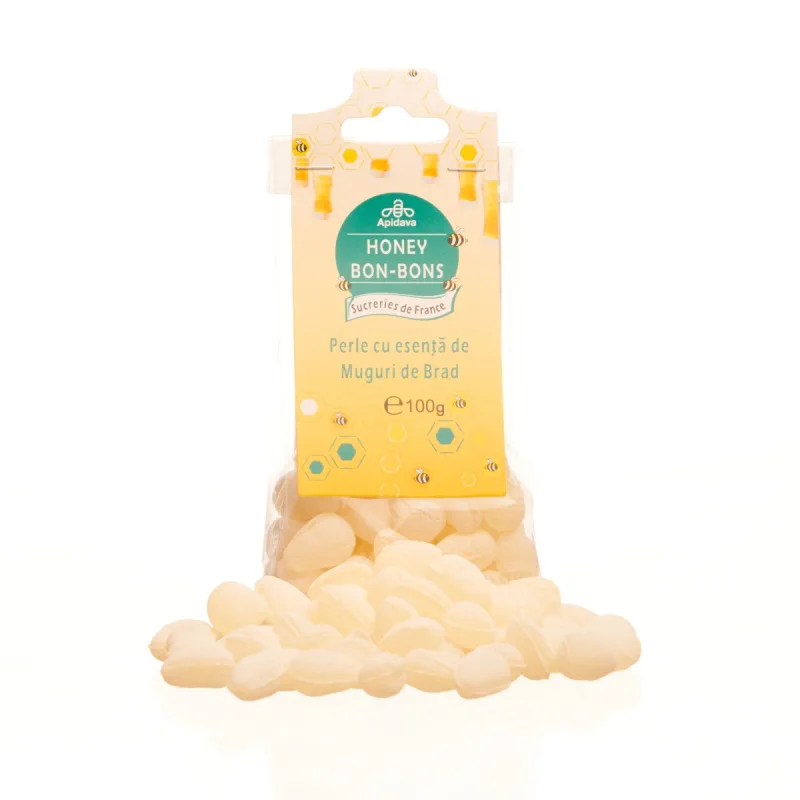 Pastile cu miere si muguri de brad, 100g, Apidava Apidava Cosmetic Line — preț și oferte