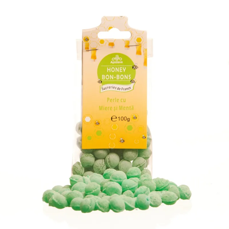 Perle cu miere si menta, 100g, Apidava Apidava Cosmetic Line — preț și oferte