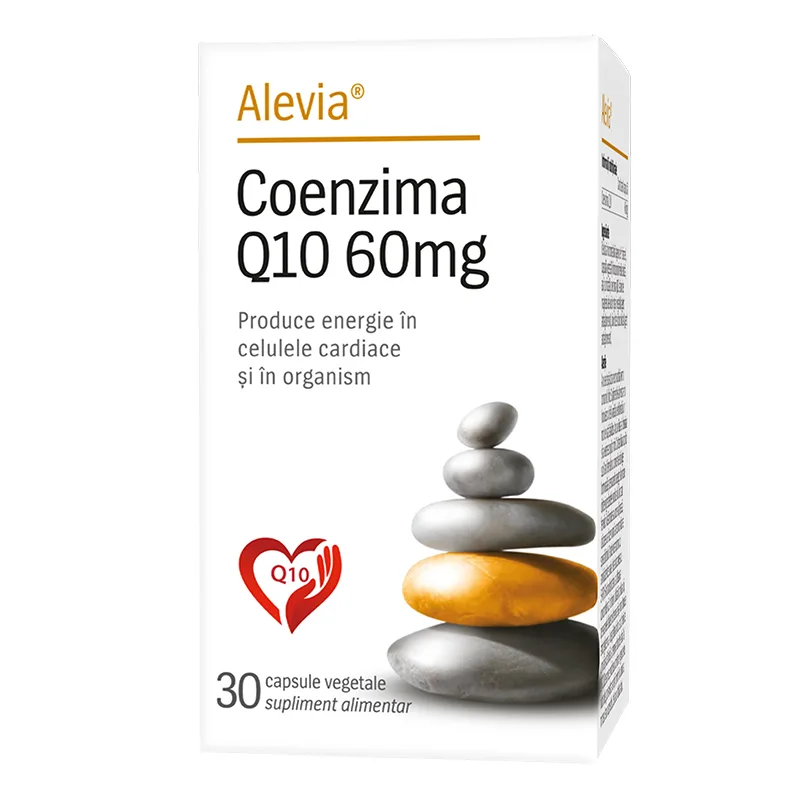 Coenzima Q10 60mg, 30 comprimate, Alevia — preț și oferte