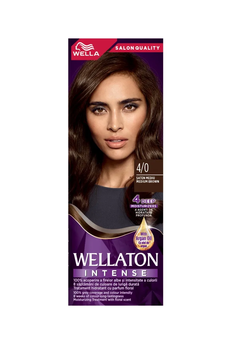 Vopsea de par permanenta Saten Mediu 4.0 Wellaton, 110ml, Wella — preț și oferte