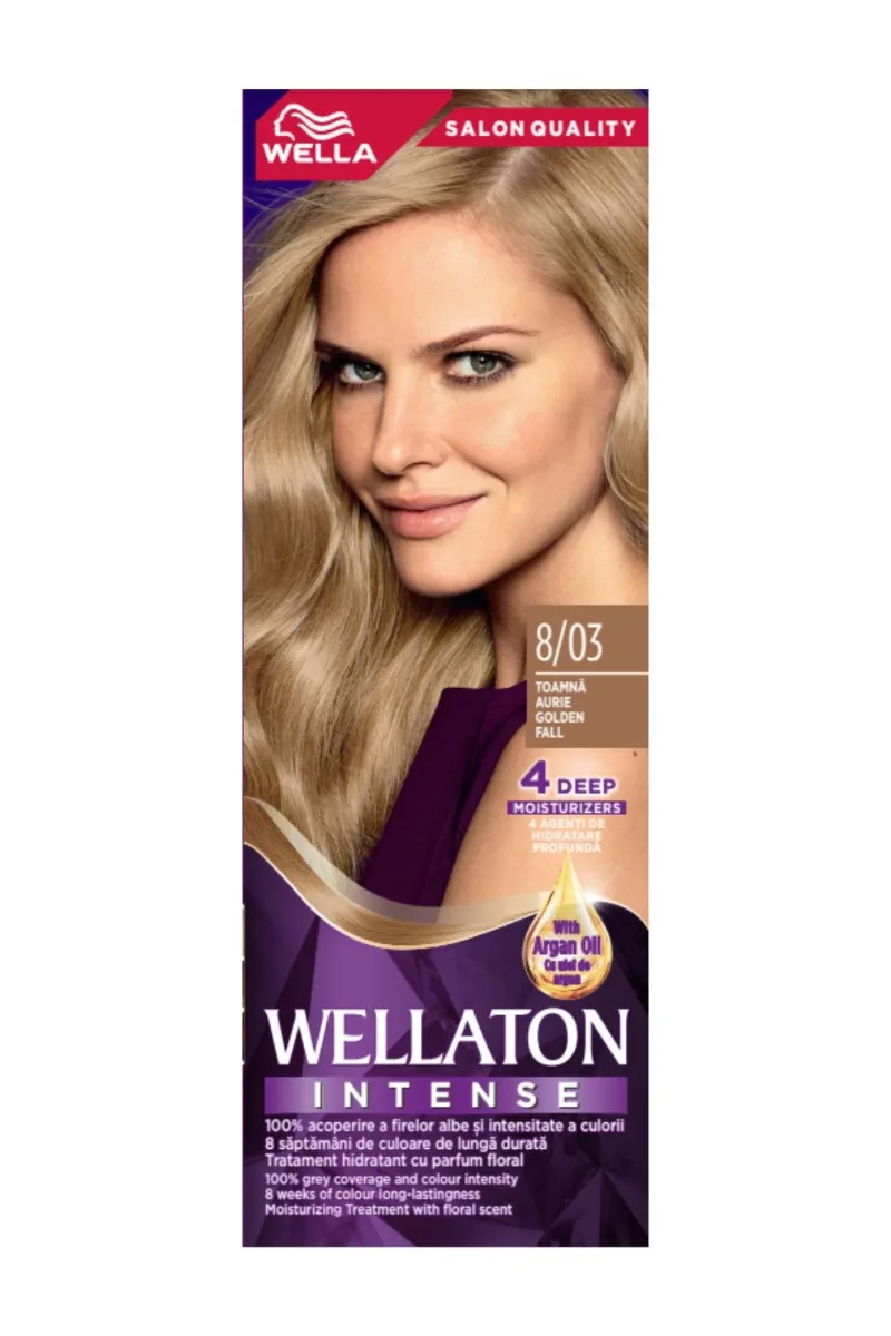 Vopsea de par permanenta Toamna Aurie 8.03 Wellaton, 110ml, Wella — preț și oferte