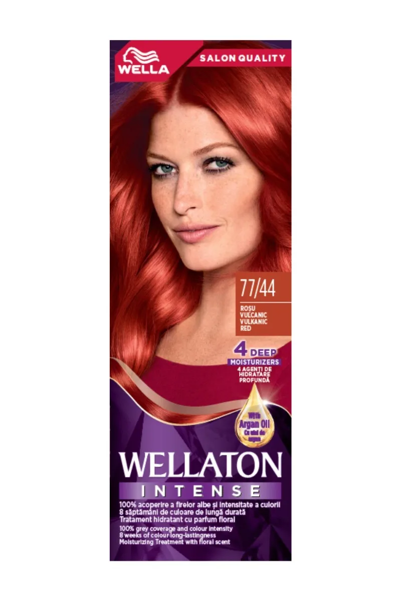 Vopsea de par permanenta Rosu Vulcanic 77.44 Wellaton, 110ml, Wella — preț și oferte