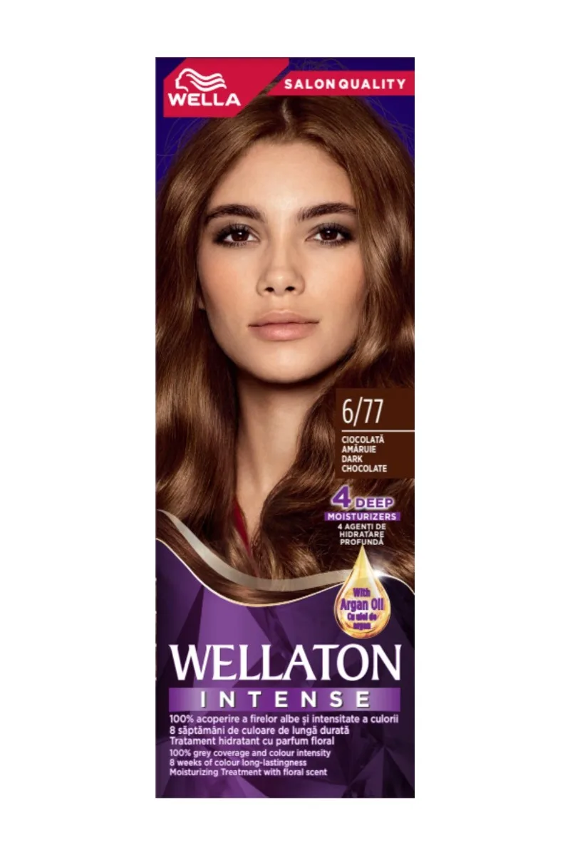 Vopsea de par permanenta Ciocolata Amaruie 6.77 Wellaton, 110ml, Wella — preț și oferte