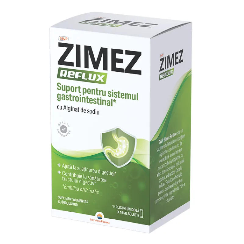 Zimez Reflux, 14 plicuri*15ml, Sun Wave Pharma — preț și oferte