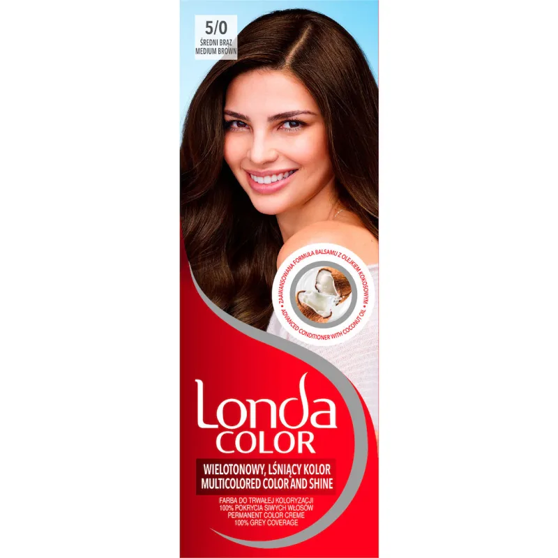 Vopsea de par permanenta 5/0 Medium Brown, 110ml, Londa Londa Professional — preț și oferte
