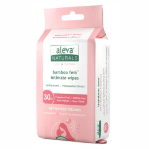 Servetele umede intime din fibre de bambus, 30 bucati, Aleva Naturals