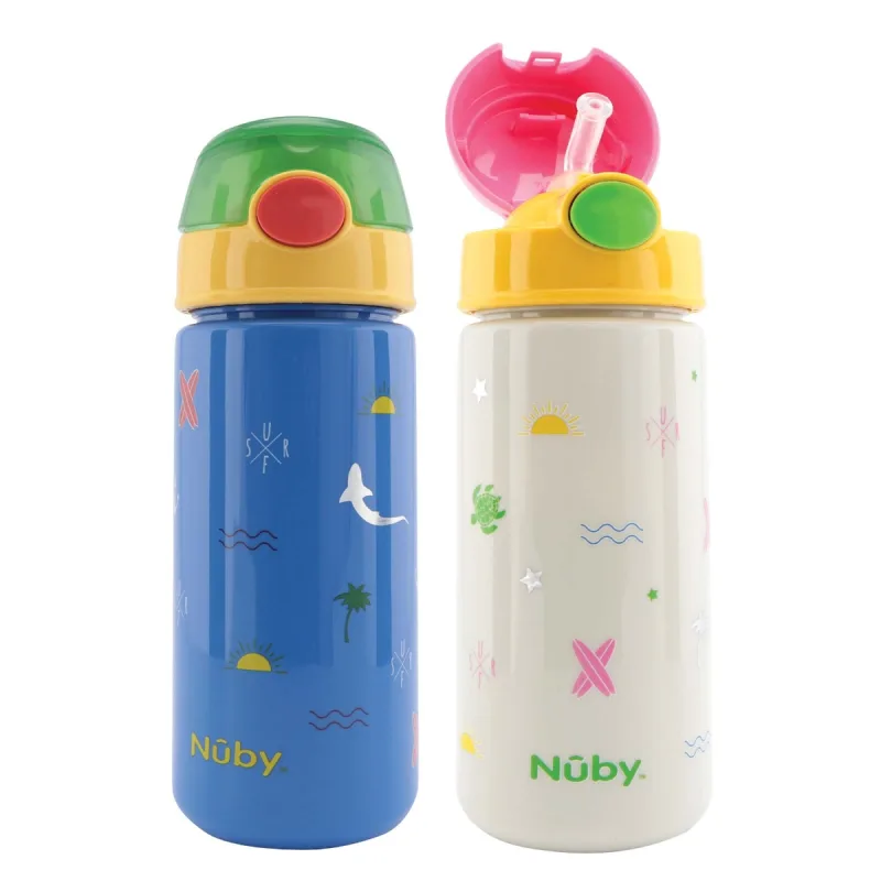 Pahar Flip-It cu pai moale +3 ani, 540ml, Nuby — preț și oferte