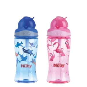 Pahar Flip It cu pai +4 ani, 360ml, Nuby