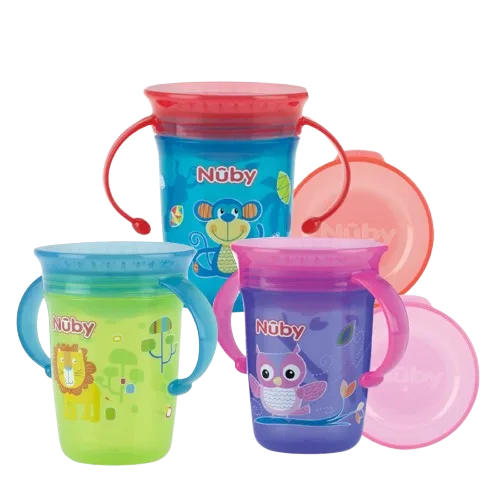 Wonder Cup decorat cu manere 360 grade +6 luni, 240ml, Nuby — preț și oferte