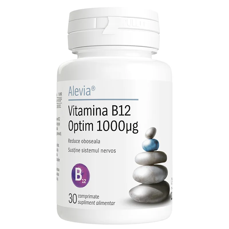 Vitamina B12 Optim 1000mcg, 30 capsule, Alevia — preț și oferte