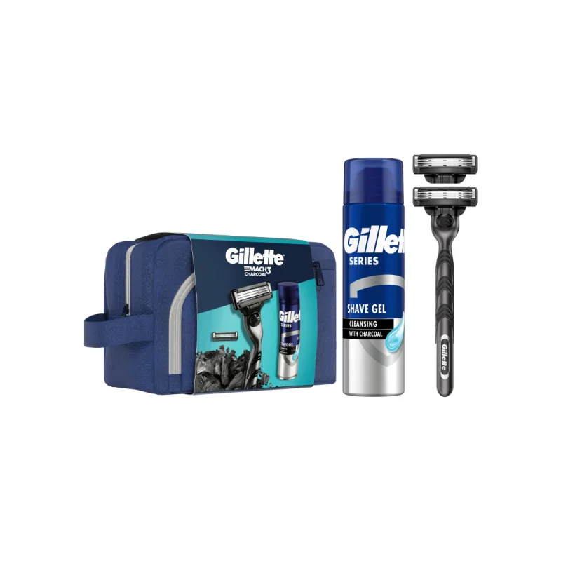 Set Mach3 Charcoal Travel Pouch, Gillette — preț și oferte