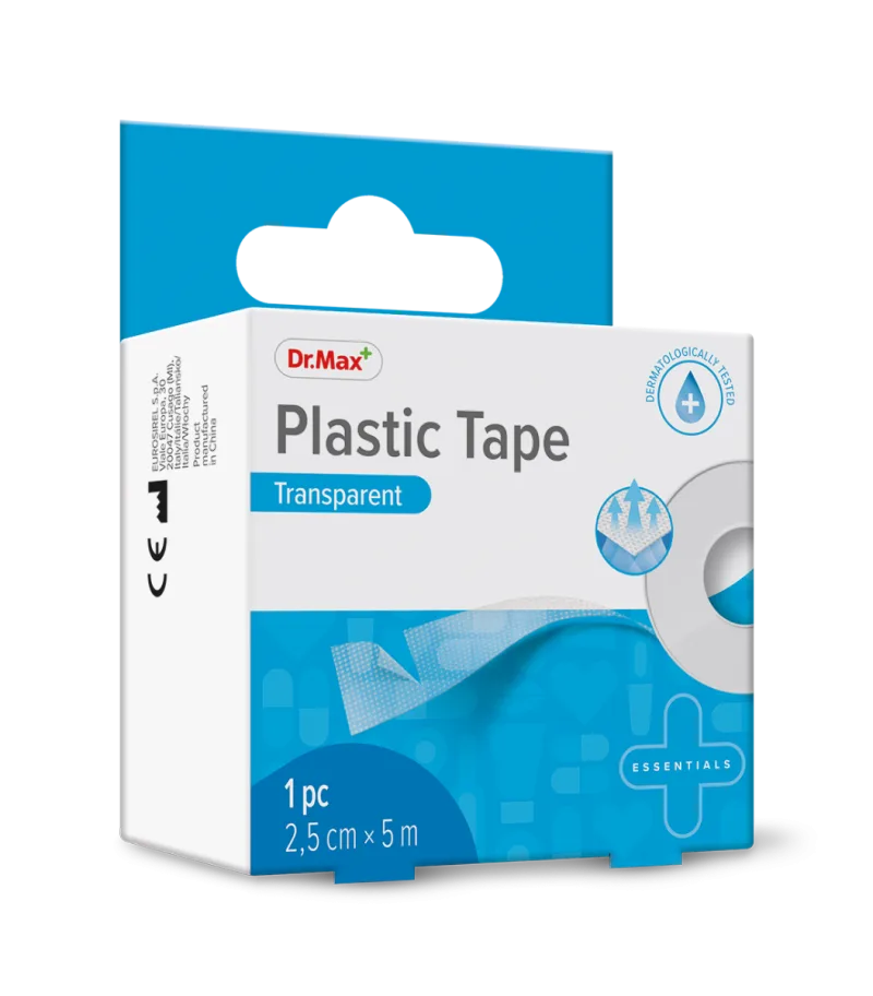 Dr. Max Plastic Tape transparent, 2.5cm x 5m — preț și oferte