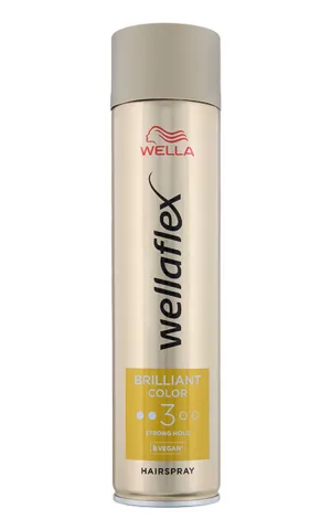 Fixativ cu grad de fixare 3 Brilliant Colours Extra Strong Wellaflex, 250ml, Wella