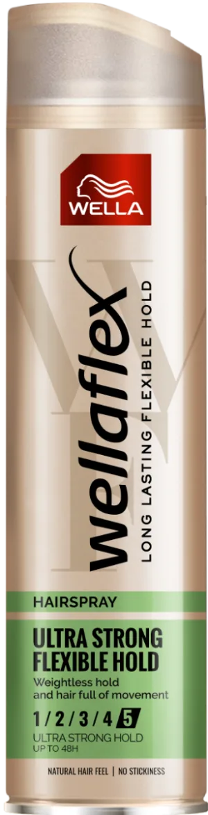 Fixativ cu grad de fixare 5 Ultra Strong Flexible Hold Wellaflex, 250ml, Wella
