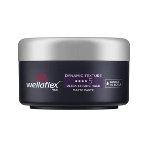 Ceara mata pentru par cu grad de fixare 5 Men Dynamic Texture Wellaflex, 75ml, Wella