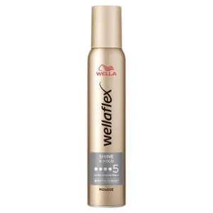 Spuma pentru par cu grad de fixare 5 Shiny Hold Wellaflex, 200ml, Wella