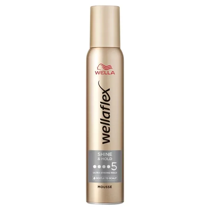 Spuma pentru par cu grad de fixare 5 Shiny Hold Wellaflex, 200ml, Wella — preț și oferte