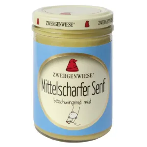 Mustar Eco usor picant fara gluten, 160ml, Zwergenwiese