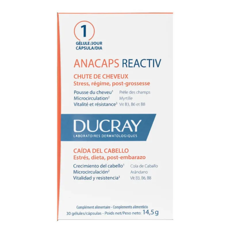 Anacaps Reactiv, 30 capsule, Ducray — preț și oferte