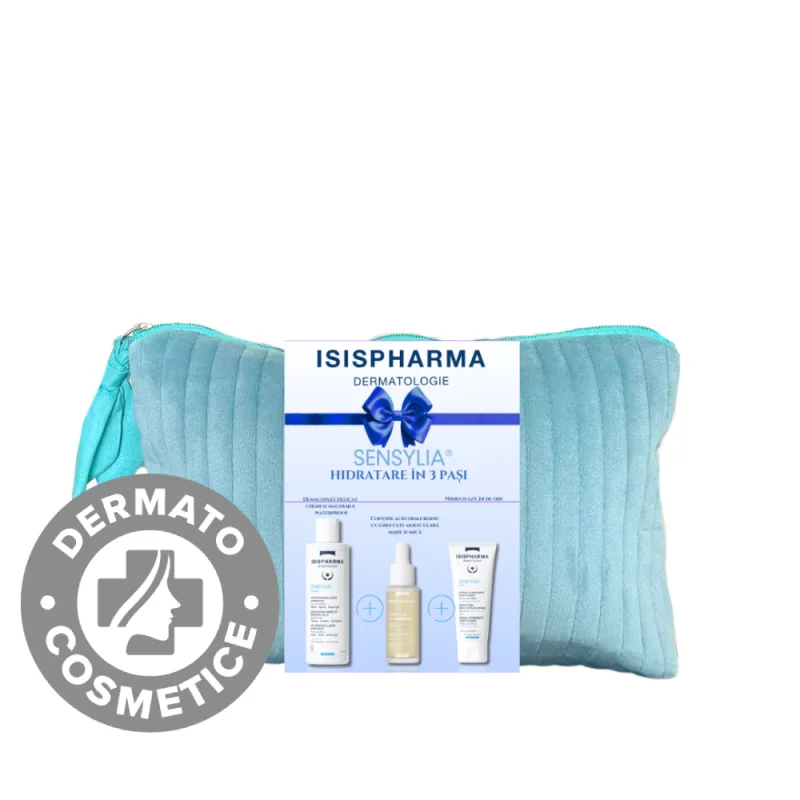 Pachet Gel demachiant Sensylia 250ml + Crema hidratanta Sensylia 40ml + Ser fortifiant 30ml, Isis Pharma — preț și oferte