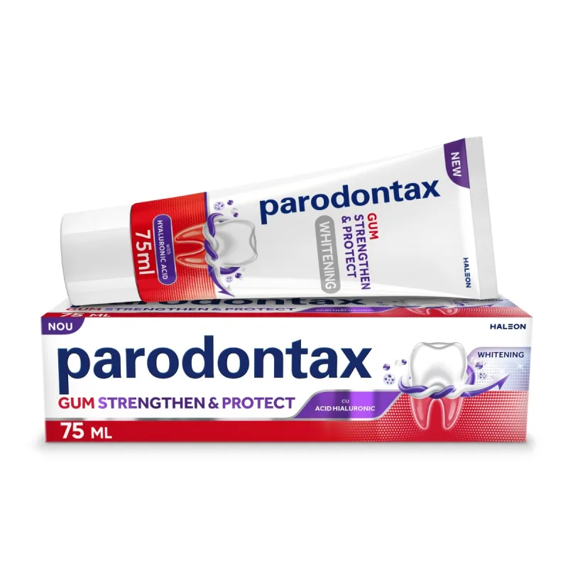 Pasta de dinti Gum Strengthen & Protect Whitening, 75ml, Parodontax — preț și oferte
