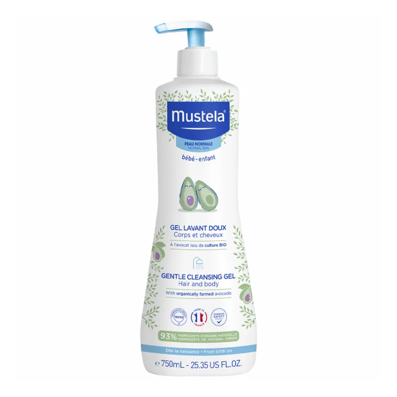 Gel de curatare par si corp, 750 ml, Mustela — preț și oferte