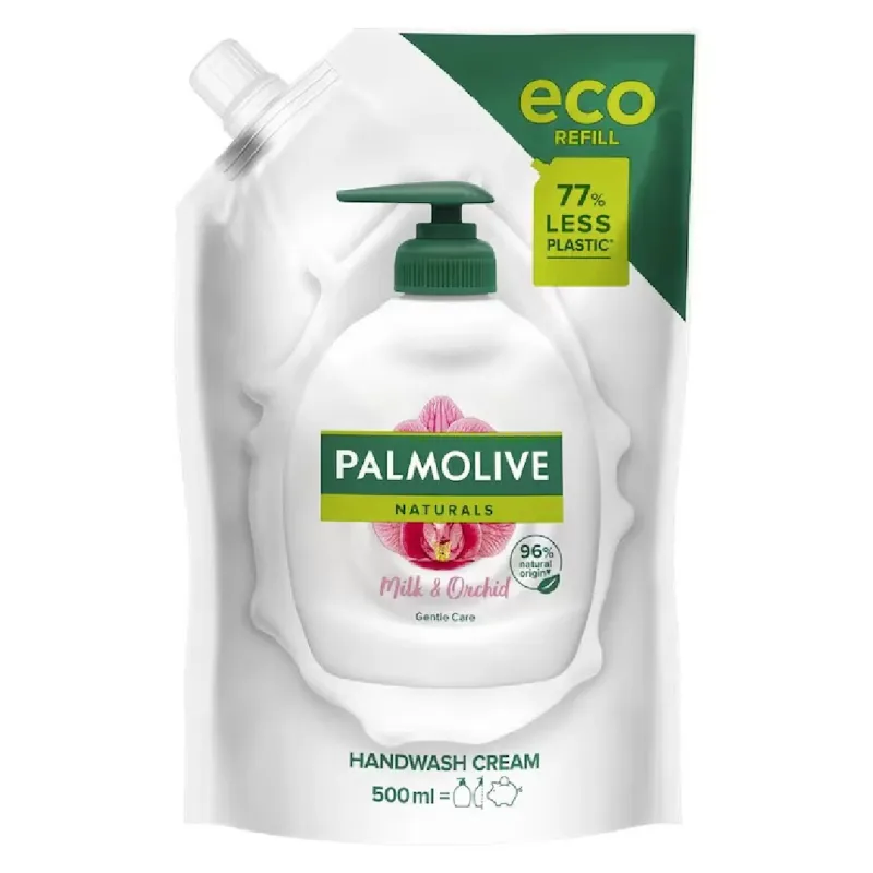 Sapun lichid rezerva Naturals Milk & Orchid, 500ml, Palmolive — preț și oferte