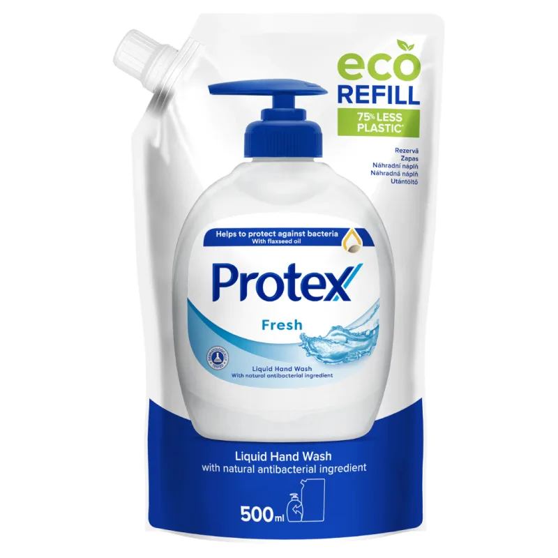Rezerva sapun lichid Fresh cu ingredient natural antibacterian, 500ml, Protex — preț și oferte