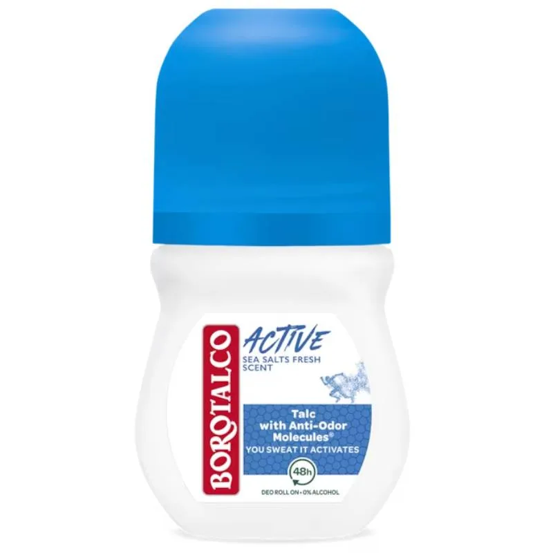 Deodorant roll-on Active Sea Salts, 50ml, Borotalco — preț și oferte