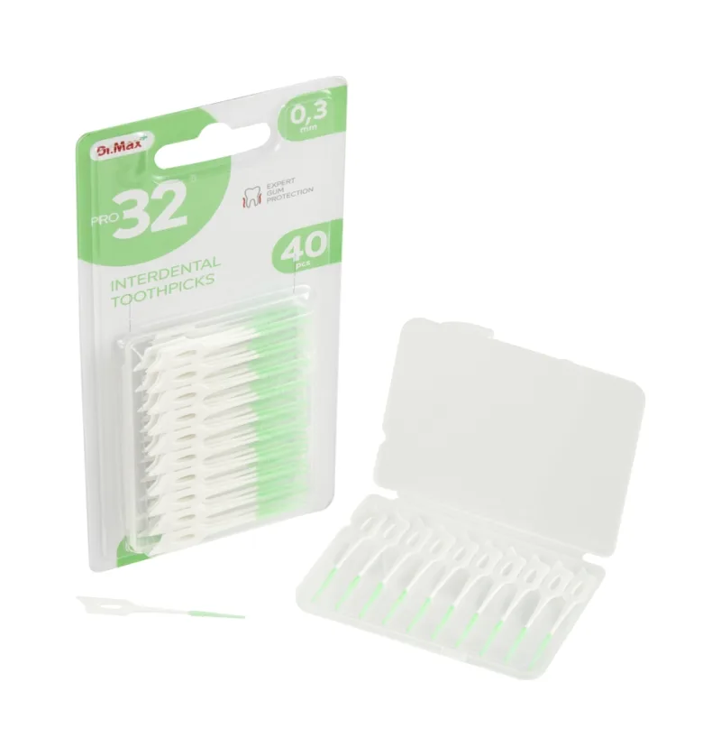 Pro32 Scobitoare interdentara 0.3mm, 40 bucati — preț și oferte