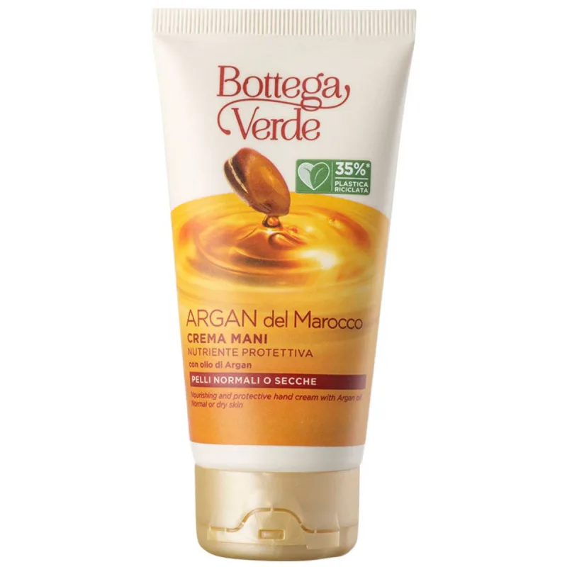 Crema de maini pentru piele uscata cu ulei de argan Argan del Marroco, 75ml, Bottega Verde — preț și oferte