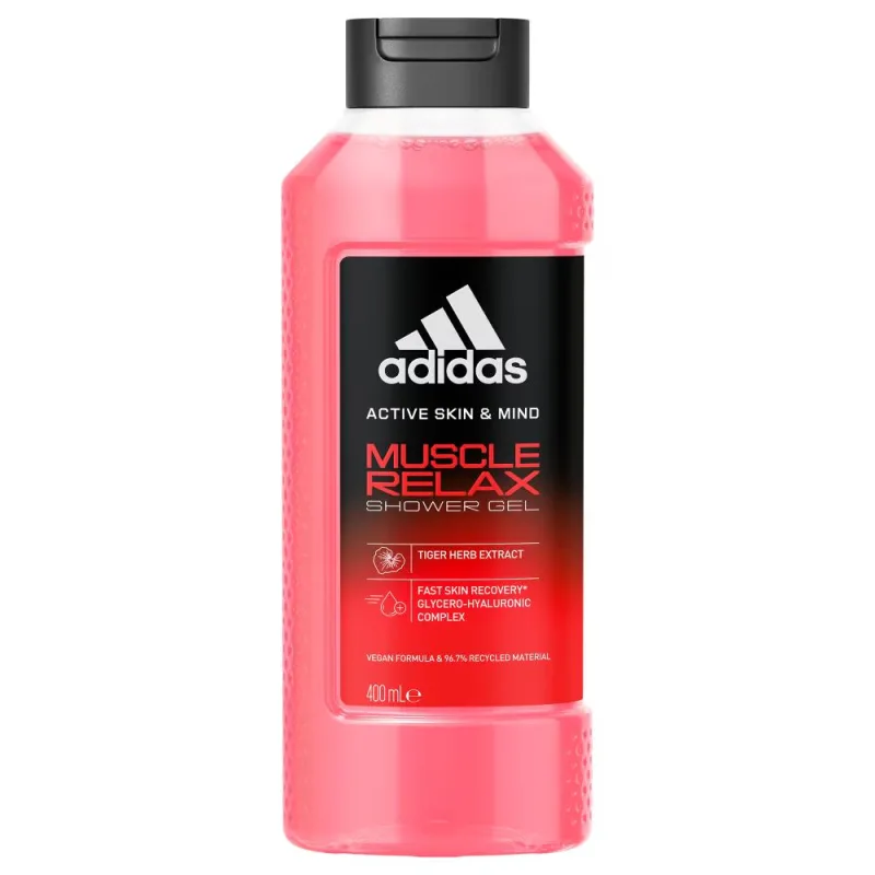 Gel de dus pentru barbati Skin & Mind Muscle Relax, 400ml, Adidas — preț și oferte