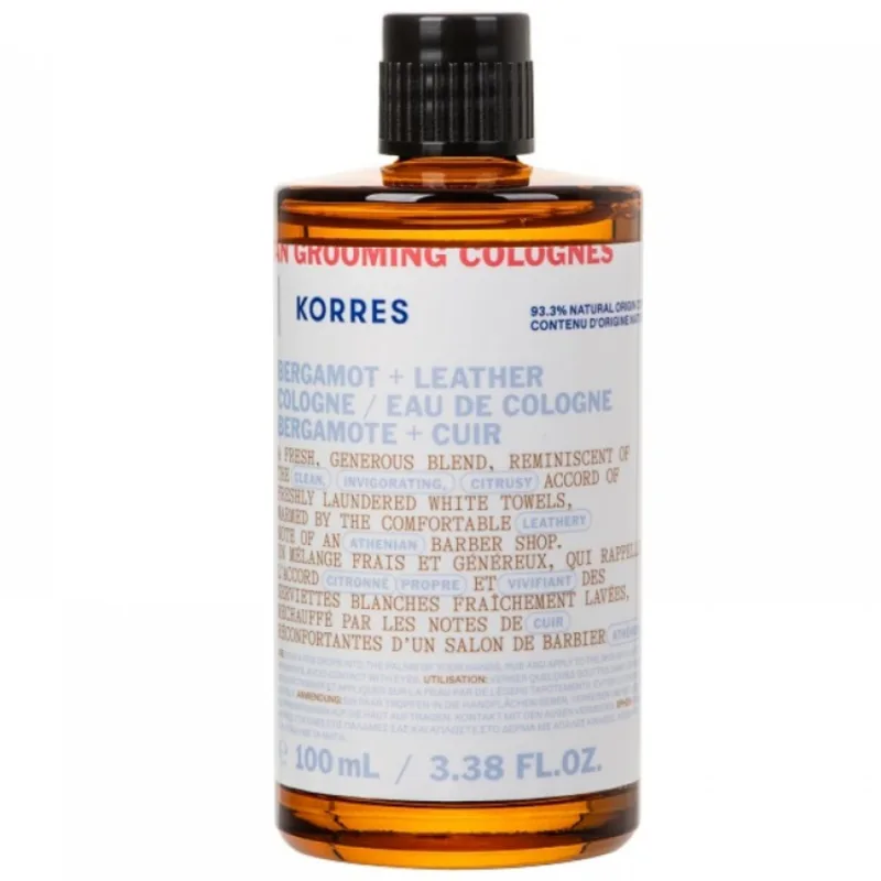 Apa de colonie Bergamot Leather, 100ml, Korres — preț și oferte