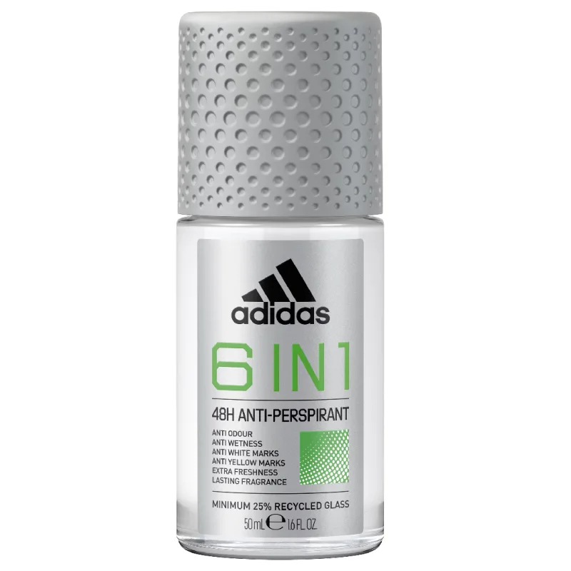 Deodorant roll-on pentru barbati 6 in 1, 50ml, Adidas — preț și oferte