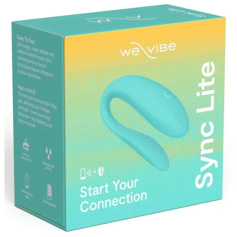 Vibrator pentru cuplu Sync Lite Aqua, 1 bucata, We-Vibe — preț și oferte