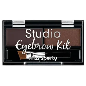 Fard de sprancene Studio Eyebrow 001 Medium Brown, 2.4g, Miss Sporty