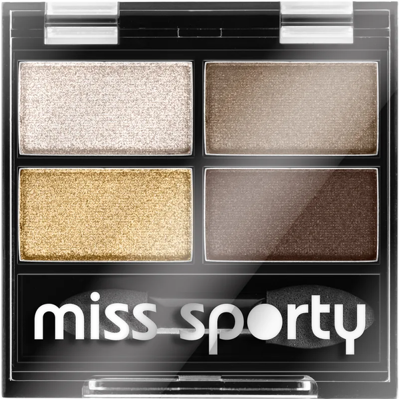 Paleta de farduri pentru pleoape Studio Color Quattro 413 100% Golden Eye, 1.4g, Miss Sporty — preț și oferte