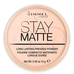 Pudra compacta Stay Matte 002 Pink Blossom, 14g, Rimmel London