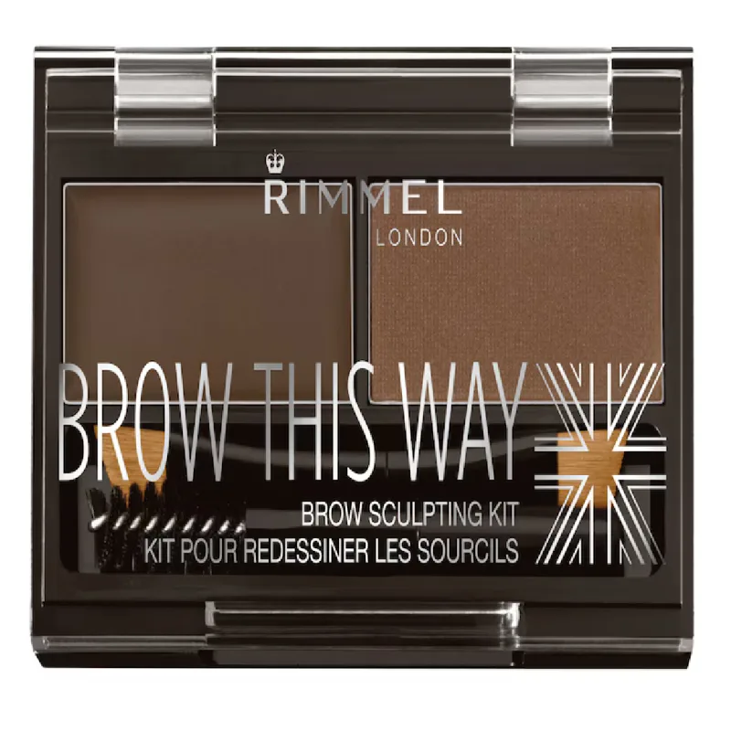 Kit pentru sprancene Brow This Way 003 Dark Brown, 2,4g, Rimmel London — preț și oferte