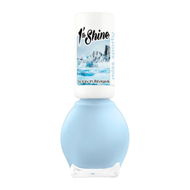 Lac de unghii 1 Minute To Shine 639 So Icey In Reykjavik, 7ml, Miss Sporty — preț și oferte
