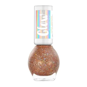 Lac de unghii Glow Glitter 040 Golden Warmth, 7ml, Miss Sporty