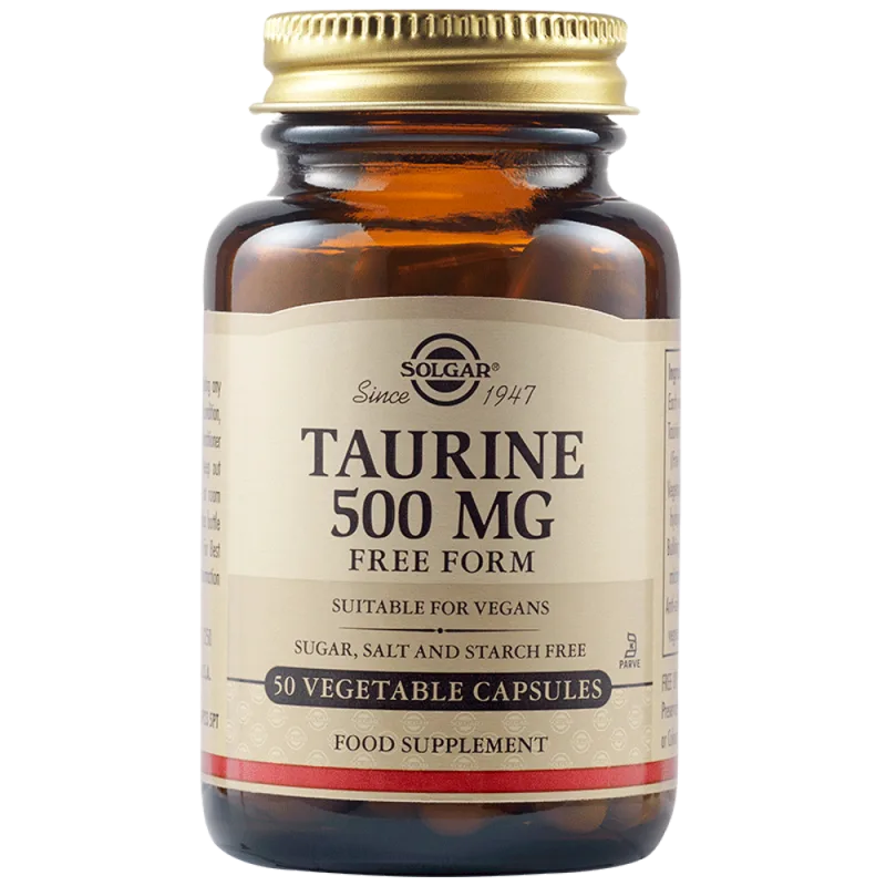 Taurina 500mg, 50 capsule vegetale, Solgar — preț și oferte