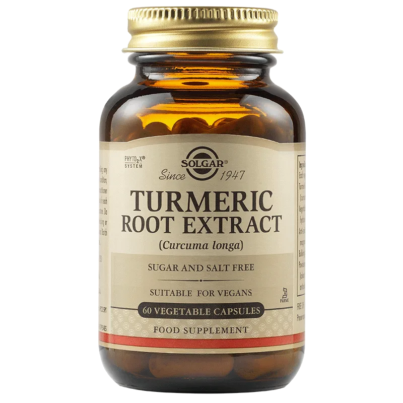 Extract din radacina de Turmeric, 60 capsule, Solgar — preț și oferte